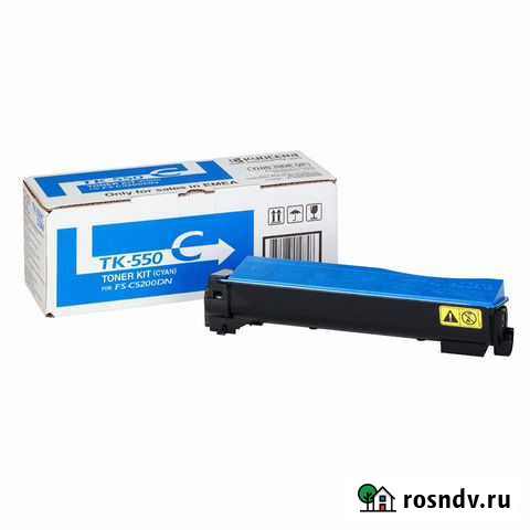 Картридж Kyocera TK-550C голубой 1T02hmceu0 Мытищи - изображение 1