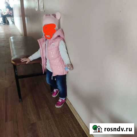 Жилетка для девочки 80 86 Серов - изображение 1