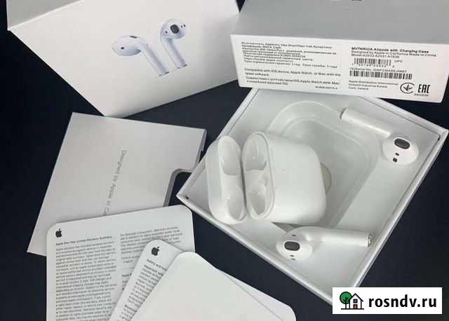 AirPods 2 (новые) Сергиев Посад - изображение 1