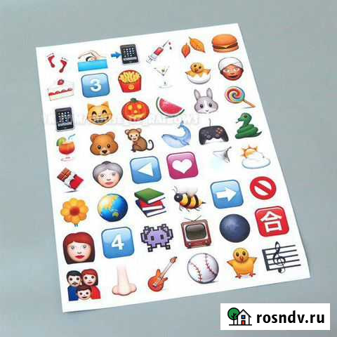 Наклейки, стикеры Emoji (эмодзи, эмоджи) Раменское - изображение 1