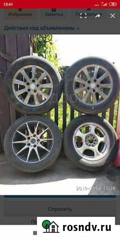 Продаю колеса на литых дисках Улан-Удэ - изображение 1