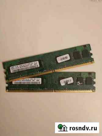 Модули памяти x2 samsung ddr2 512mb Белгород