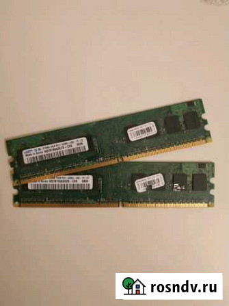 Модули памяти x2 samsung ddr2 512mb Белгород - изображение 1