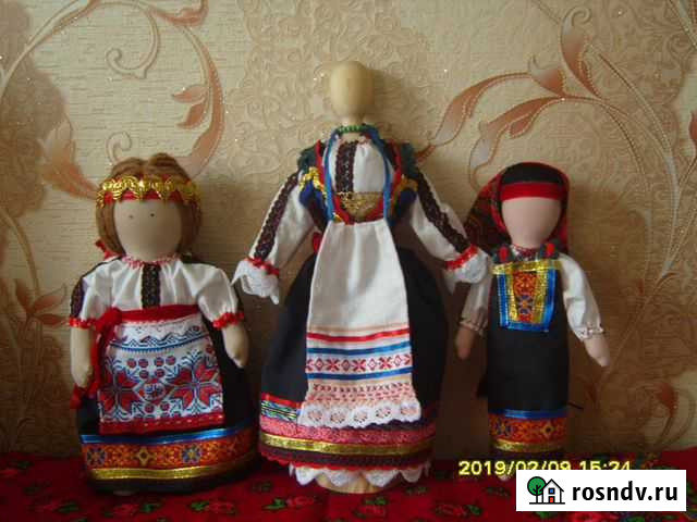 Текстильная кукла в народном костюме Шебекино - изображение 1