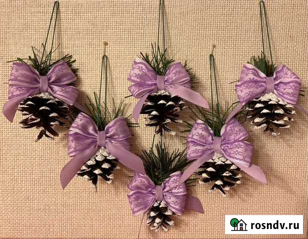 Набор елочных украшений из шишек Москва - изображение 1