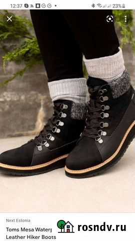 Ботинки кожаные Toms р 34-35 22 см Калининград - изображение 1