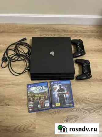 Ps 4 pro 7116-B 2 джойстика 2 диска Реутов