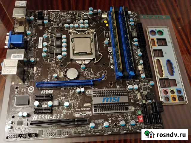 Материнская плата MSI H55M-E33 Пушкино - изображение 1