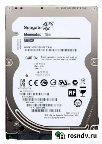 Seagate momentus thin 500gb 2,5 Владимир - изображение 1