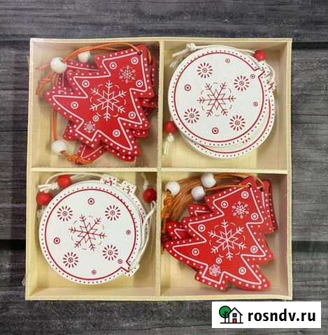 Деревянные украшения на ёлку Уфа - изображение 1