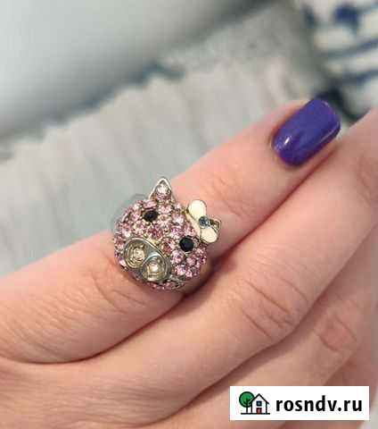 Кольцо детское Кошечка бижутерия Королев - изображение 1