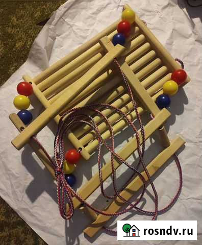 Качели деревянные с креплением Выкса - изображение 1