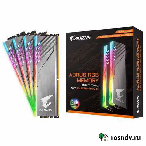 DDR 4 gigabyte aorus RGB 16 Gb (8x2) Владимир - изображение 1