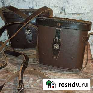 Кофр футляр для бинокля 6/30, 8/30, Кожаный, СССР Смоленск - изображение 1