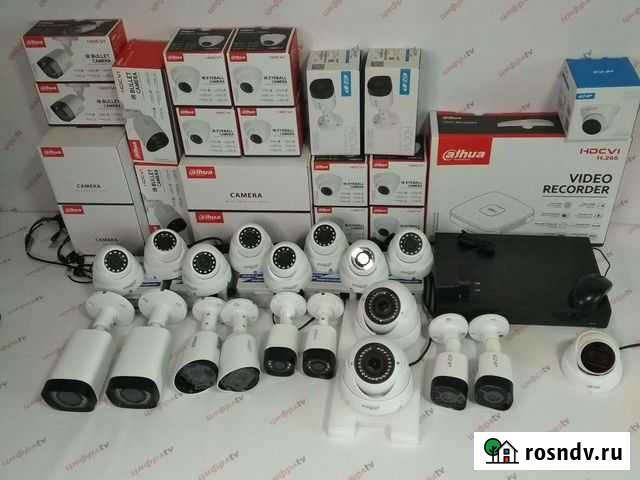 19 камер IP Видеонаблюдения 4Мп регистратор Dahua Энем - изображение 1