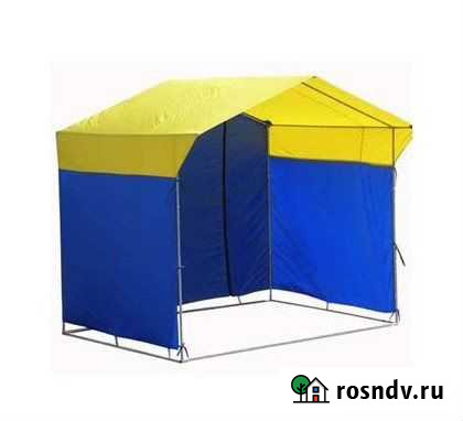 Палатка торговая 3*2 (труба 18мм) ж/синяя Октябрьский - изображение 1