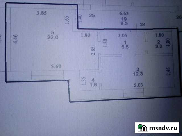 1-комнатная квартира, 45 м², 2/2 эт. на продажу в Котласе Котлас - изображение 1