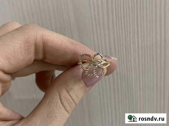 Золотое кольцо 17-17,5 размер без камней Иваново - изображение 1