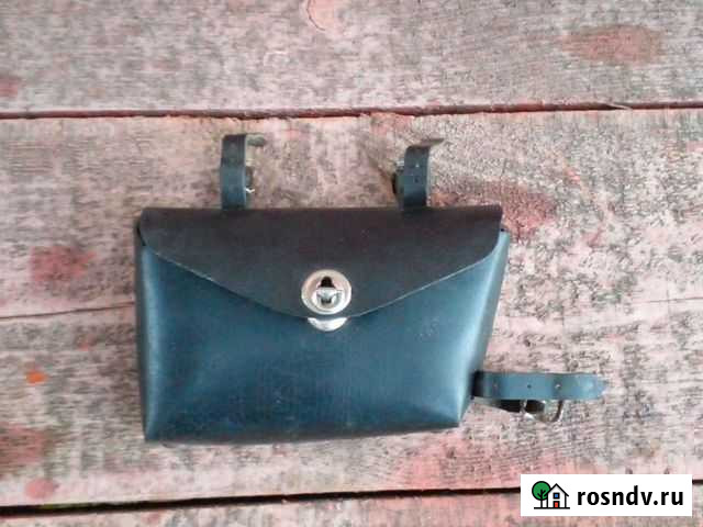 Сумка для велосипеда, черная и коричневая. Ретро Долгопрудный - изображение 1