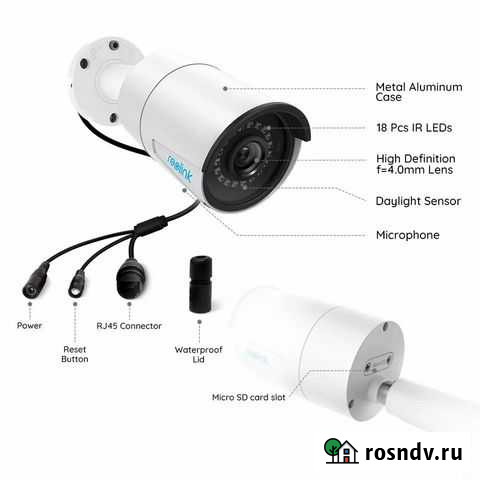 Камера видеонаблюдения уличная ip reolink 410 5mp Братск - изображение 1