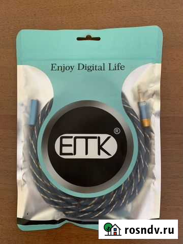 Аудиокабель EMK удлинитель mini jack 3.5 Нижневартовск - изображение 1