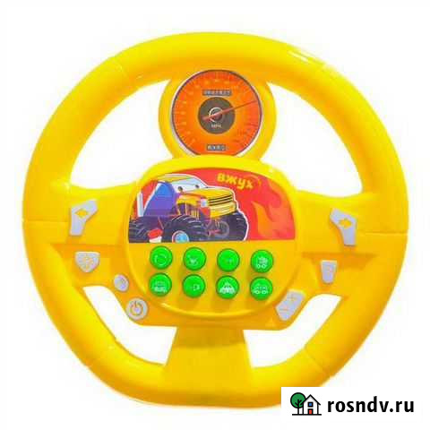 Zabiaka музыкальный руль Весёлый гонщик жёлтый зву Нижний Новгород - изображение 1
