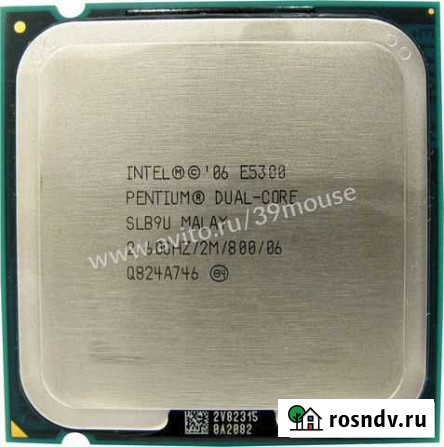 Процессор Intel Core2 Duo E5300 2.6GHz/2m/800 Калининград - изображение 1