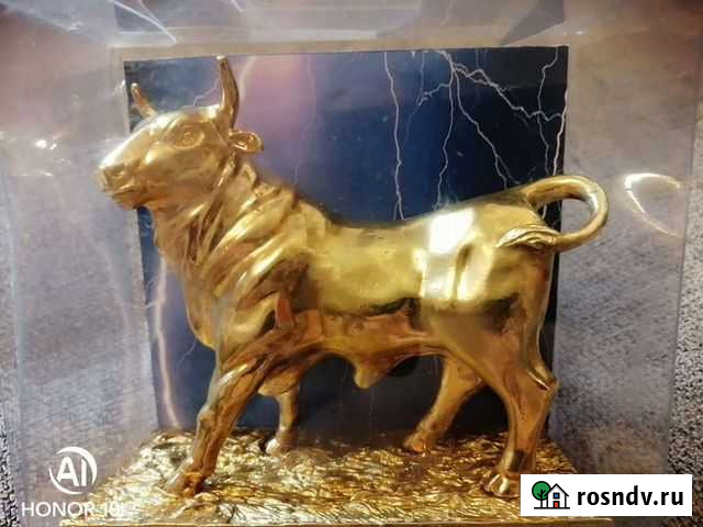 Пресс-папье Зевс Бык, Золотой Телёнок, золото 0.5 Звенигород - изображение 1
