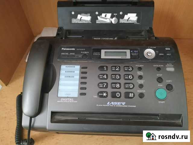 Факс Panasonic KX-FLC413 лазерный + 3 радиотрубки Екатеринбург - изображение 1