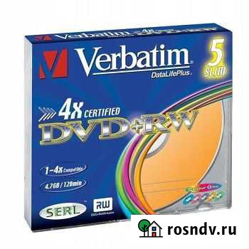Компакт диск DVD-RW Verbatim 43297 4,7Гб 4x 5шт Da Ульяновск - изображение 1