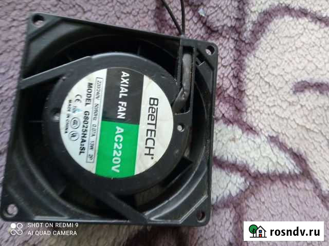 Вентилятор охлаждения, 12в, 220в Красноярск - изображение 1