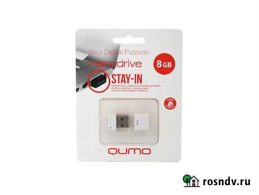 Флешка qumo 8 Гб USB 2.0 компактная Нижний Новгород - изображение 1