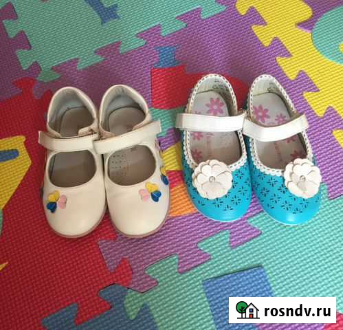 Туфельки на девочку 23р+сандальки 23р Вичуга - изображение 1