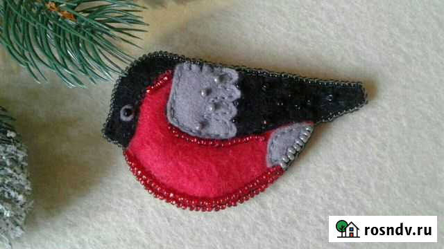 Брошь из фетра Ивантеевка - изображение 1