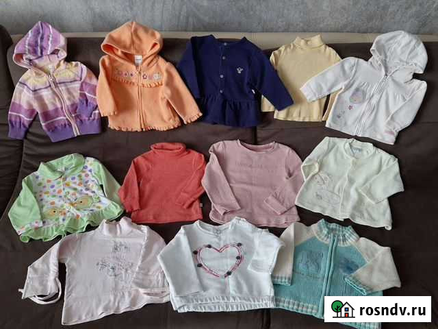 Толстовки, кофточки, лонгсливы, водолазки 68-74 Калуга - изображение 1