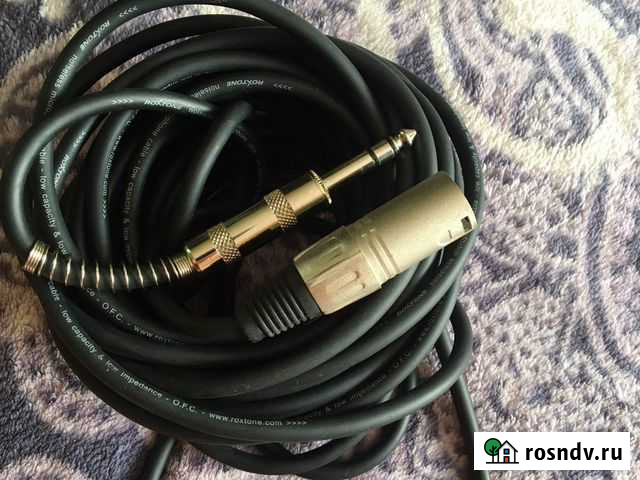 Профессиональный кабель Jack 6.3 - XLR Кострома - изображение 1