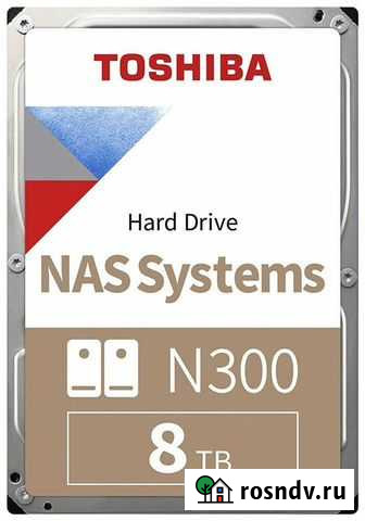Жесткий диск 8тб Toshiba N300 hdwg180xzsta Нижнекамск - изображение 1