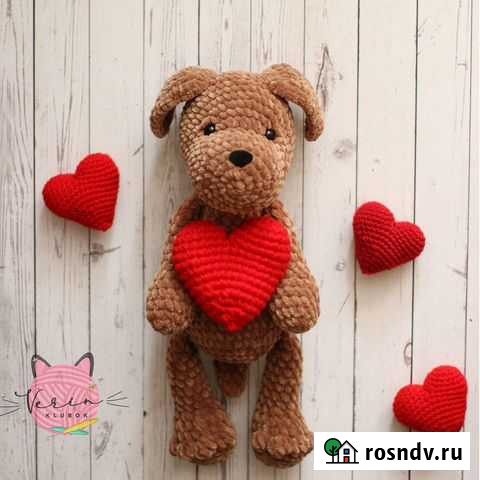 Вязаная плюшевая собака Чебоксары - изображение 1