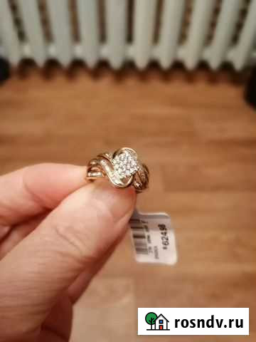 Золотое кольцо с бриллиантами 0,5 карат, 17,5 Казань - изображение 1