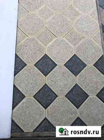 Тротуарная плитка шлифованная мозаика Грозный