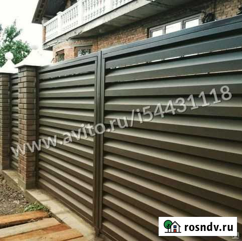 Металлический забор Жалюзи Тихорецк - изображение 1