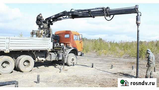 Установка и монтаж свай винтовых Липецк - изображение 1