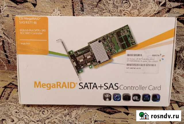 Новый raid Контроллер LSI 9271-8I SGL 8i-ports 1Gb Екатеринбург - изображение 1