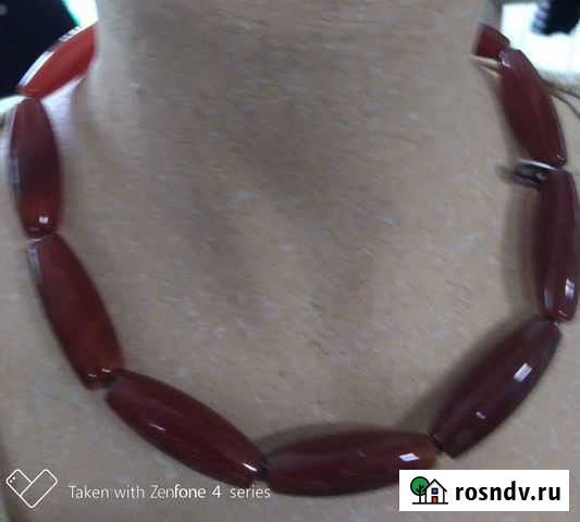 Бусы из натуральных камней сердолик Печора - изображение 1