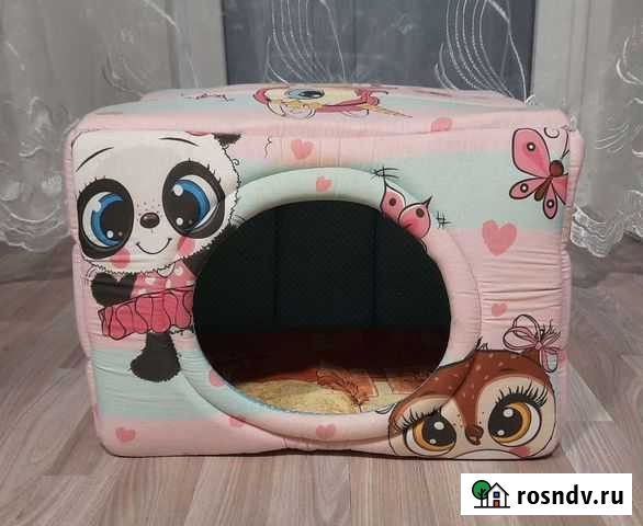 Кошачий домик-лежанка Красный Сулин - изображение 1