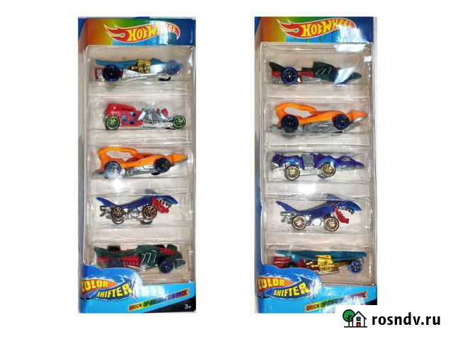 Набор машинок Hot Wheels 5 машинок Color Shifter Нижний Новгород - изображение 1