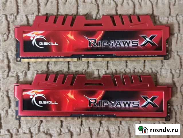 DDR3 G.Skill, HyperX 16 Гб (4*4) 1866 мгц красные Краснодар - изображение 1