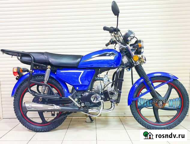 Мопед Альфа Ягуар синий 110 см3. Без гаи Люберцы - изображение 1