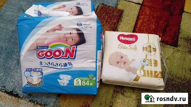 Подгузники Goon s/Huggies Elite Soft 1 Краснодар - изображение 1