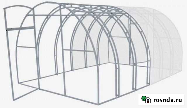 Теплица из поликарбоната Кремлевская(двойная дуг Тула - изображение 1